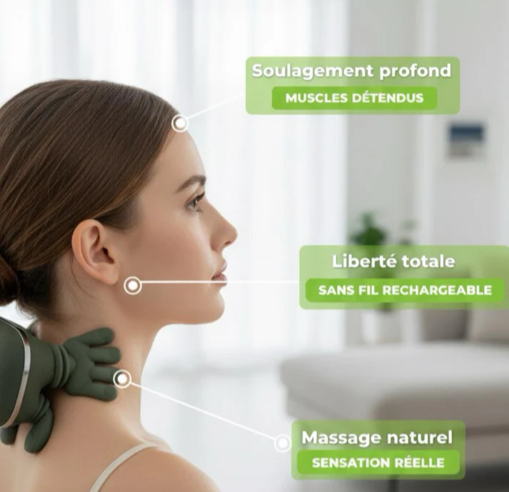 Mini-Masseur Chauffant de Soulagement Profond
